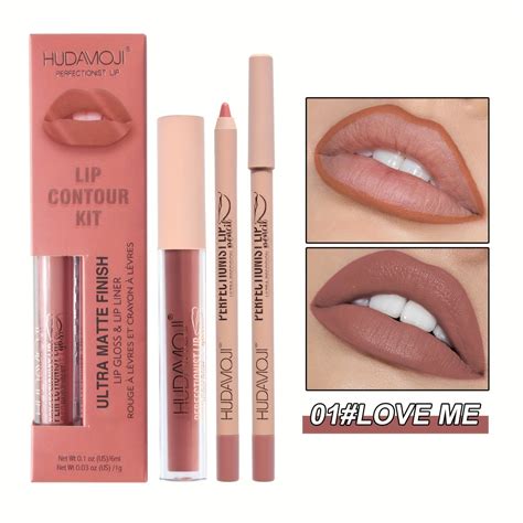 Lipgloss Und Lippenkonturenstift Set Mattes Lippenkontur Kit Sanfte