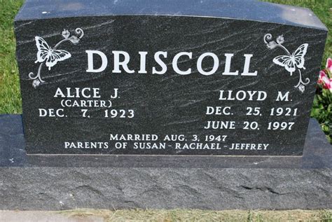 Alice Jane Carter Driscoll M Morial Find A Grave