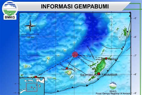 Bmkg Mutakhirkan Gempa Laut Di Banda Jadi Magnitudo 69 Antara News Papua