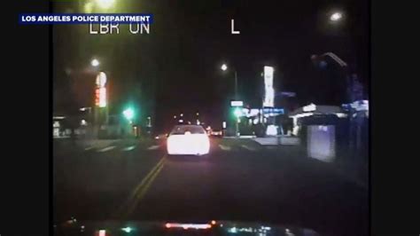 Police video shows violent car chase in Los Angeles - ABC News