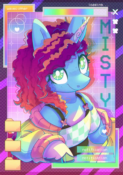 3233907 Safe Artist Wavecipher Misty Brightdawn Pony Unicorn G5