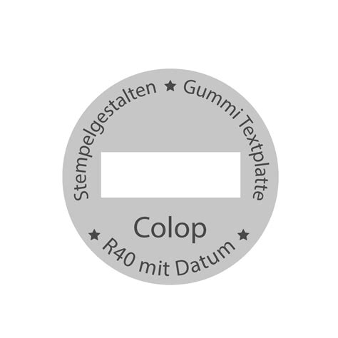 Textplatte Colop Printer R 40 D Stempelgestalten De