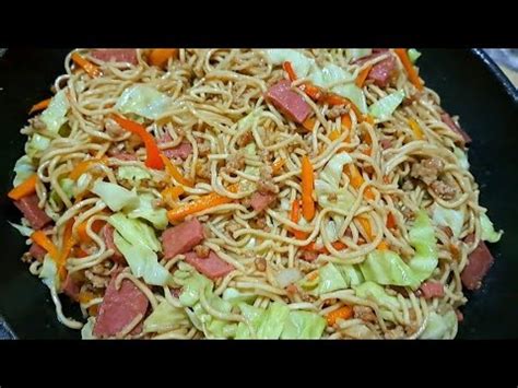 HOW TO COOK EGG NOODLES WITH GROUND PORK AND HAM SIMPLENG ULAM RECIPE