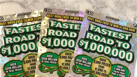 Georgia 30 Scratch Off Tickets WinsFastest Road To A MillionMy