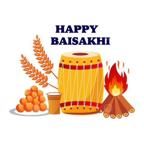 Happy Baisakhi Vector Png Images Happy Baisakhi Vector Design