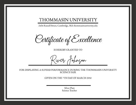 Free Printable Excellence Certificate Templates To Customize Online