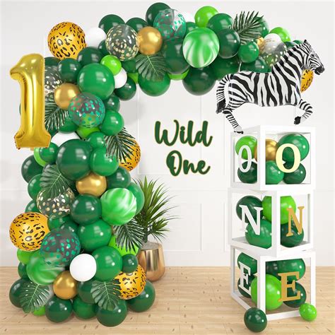 Amazon Amandir 115PCS Wild One Birthday Decorations Balloon Boxes