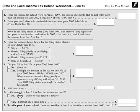 Maryland State Tax Worksheet