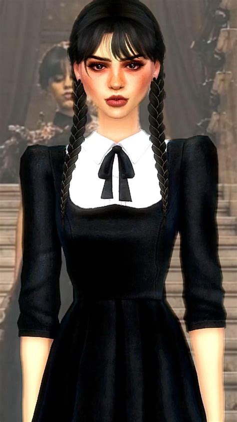 Wednesday Addams Dress Sims 4 Cc XXX Porn Sex Pics