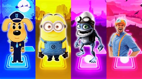 Sheriff Labrador Minions Crazy Frog Blippi Tiles Hop Edm Rush