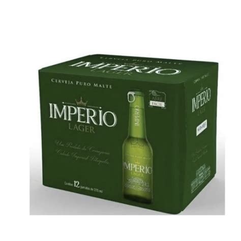 Cerveja Imperio Lager Puro Malte Long Neck 275ml Cx 12 Un Shopee Brasil