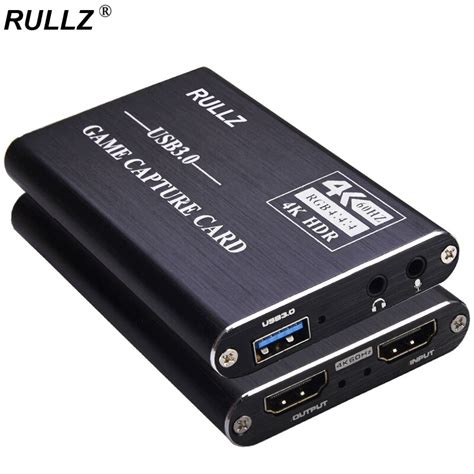 Usb 3 0 4k 1080p 60hz Pass Through Video Capture Card Hdmi Compatible Game Recording Box Hd Live