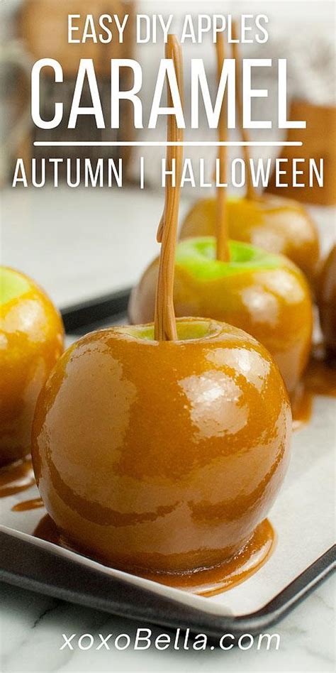 Easy Diy Caramel Apples Autumn And Halloween Treat Xoxobella