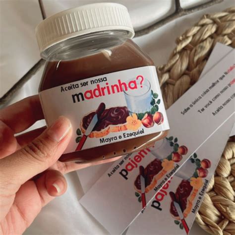 Rotulo Para Nutella Personalizado Adesivo Para Nutella G Para