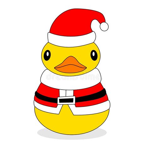 Santa Claus Duck Stock Illustration Illustration Of Bird 80360845