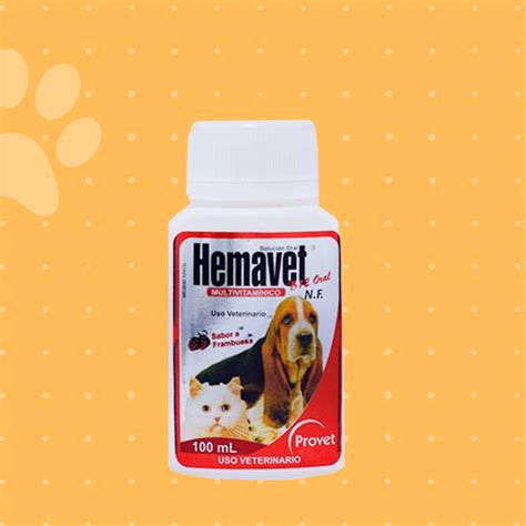 Hemavet Oral Ml Medicameto Para Perros Multivitam Nico