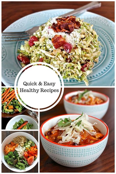 quick healthy recipes