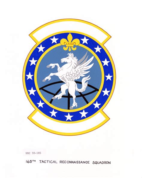 Approved Insignia For 165th Tactical Reconnaissance Squadron NARA