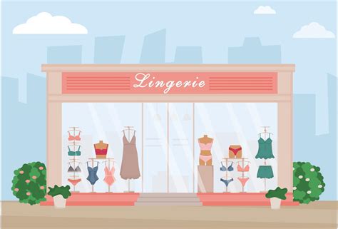 lingerie boutique sur le rue moderne sous vêtements magasin vente au détail piste magasin