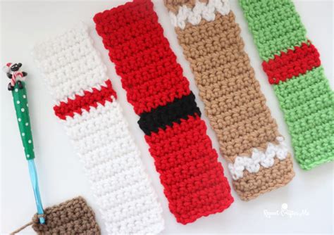 Crochet Christmas Buddy Bookmarks - Repeat Crafter Me