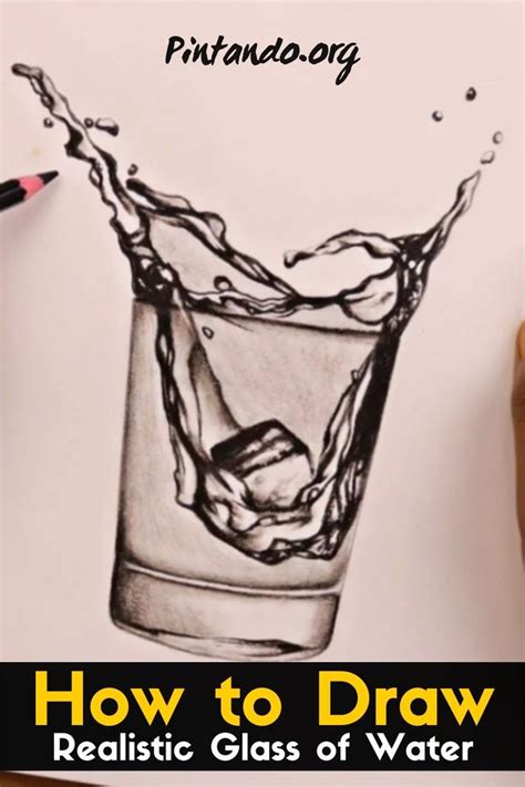 How To Draw A Realistic Glass Of Water Water Drawing Water Drop Drawing Drawings