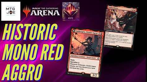 Mythic Ambergris Mono Red Aggro MTG Arena Historic Bo1 Deck