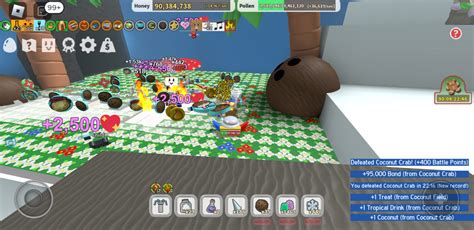 I finally killed coconut crab for the first time : r/BeeSwarmSimulator