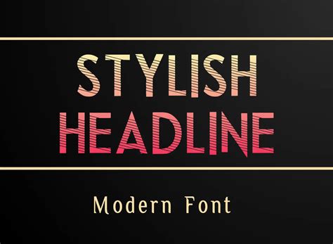 Stylish Headline Font By Kdp Poc · Creative Fabrica