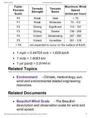 Fujita-Pearson Tornado Intensity Scale: Understanding Tornado | Course Hero