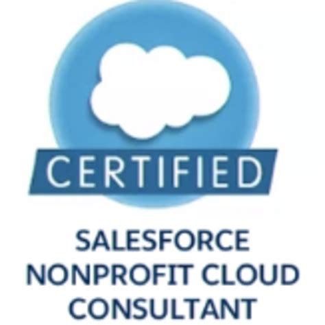 See Nonprofit Cloud Consultant Certification at Trailblazer Community