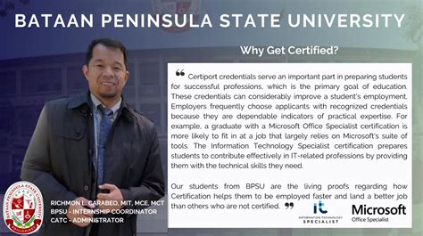 TESTIMONIAL FROM BATAAN PENINSULA STATE UNIVERSITY – itwnewsblog