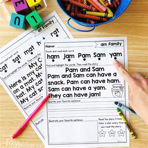 Engaging Decodable Passages For Kindergarten Miss Kindergarten