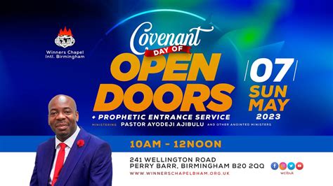 Covenant Day Of Open Doors Service 7th May 2023 Winners Chapel