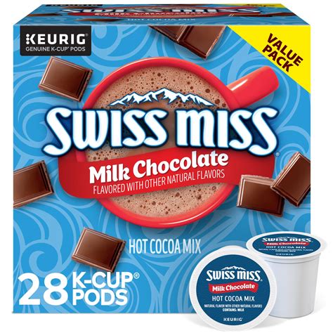 Swiss Miss Milk Chocolate Hot Cocoa Keurig Single Serve K Cup Pods 28 Count EXP 5 25 For Sale