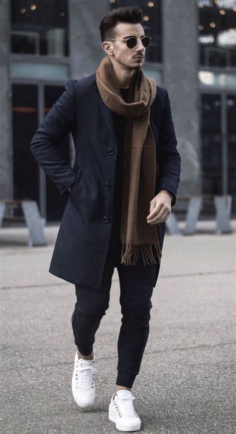 Men Coat Outfit Long Trench Coat Outfit Black Coat Outfit Men S