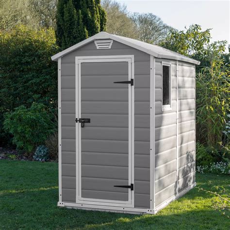 6x4 Manor Apex Roof Plastic Shed Departments Diy At Bandq