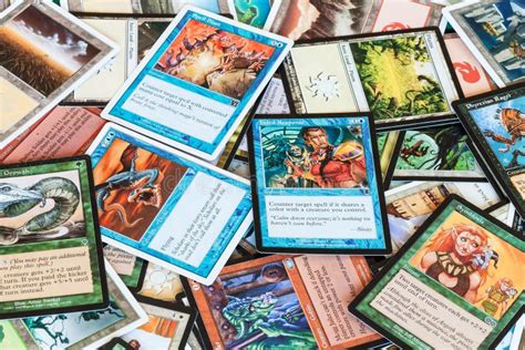 Various Cards Of Magic The Gathering Board Game Editorial Stock Image