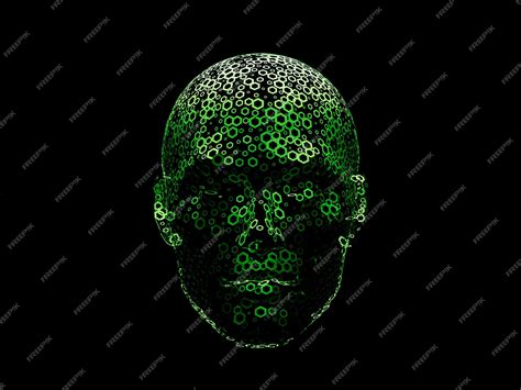 Premium Photo Chainlink Crypto Face Head Cyborg Abstract Furistic