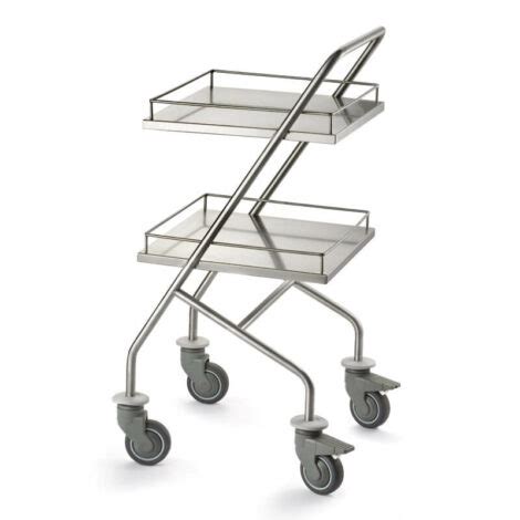 Med One Stainless Steel Service Trolley Standex Systems