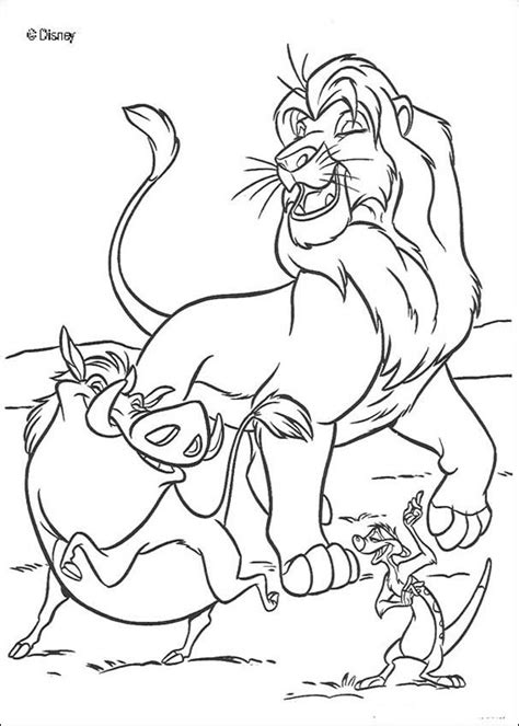 Disney Coloring Pages Hakuna Matata Coloring Home