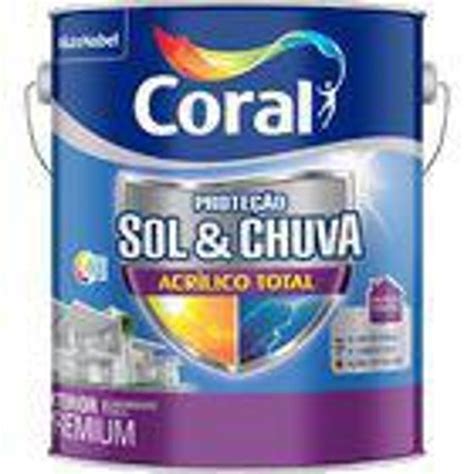 Tinta Acr Lica Coral Sol E Chuva Total Premium L Tinta Para Parede