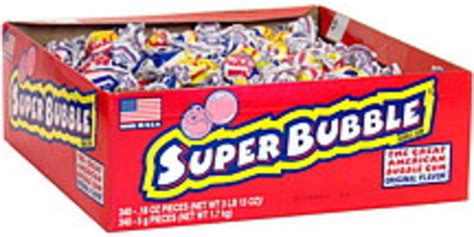 Super Bubble Original Bubble Gum - 340 ea, Nutrition Information | Innit