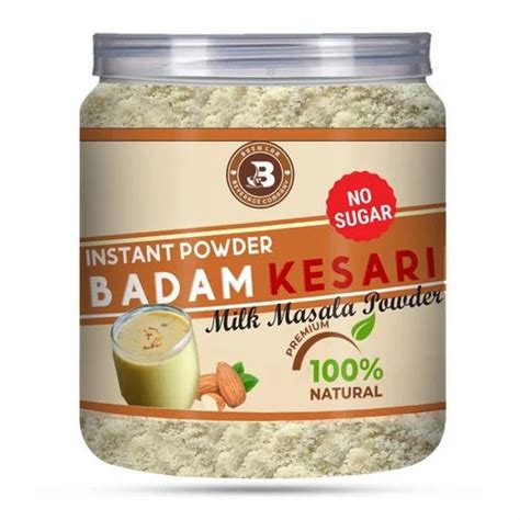 Instant Powder Badam Kesari Milk No Sugar Packaging Type Plastic