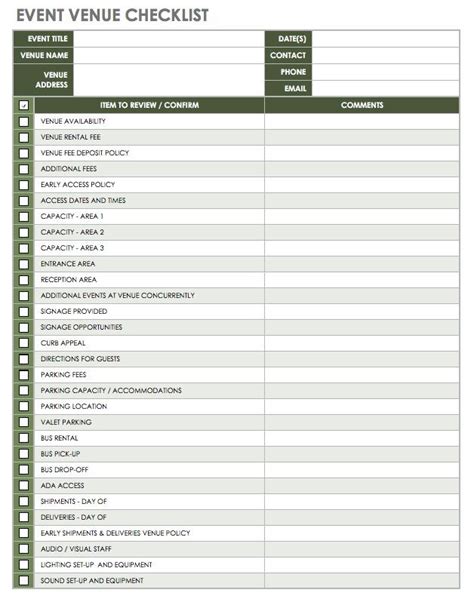 20 Event Planning Excel Template