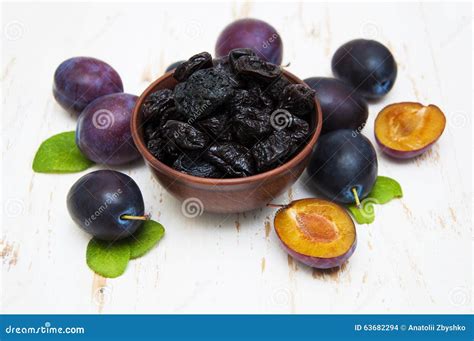 Prunes Stock Photo Image