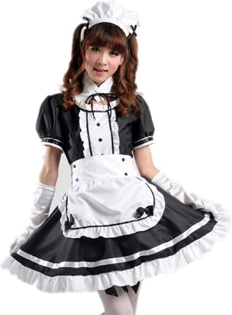 Shanghai Story Women Anime Cosplay French Apron Maid Fancy