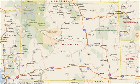 Wyoming Map - ToursMaps.com