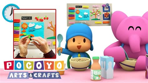 Pocoyo Arts Crafts Calendario De Fieltro YouTube