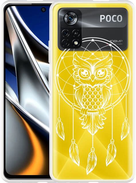 Xiaomi Poco X Pro Hoesje Dream Owl Mandala White Designed By Cazy