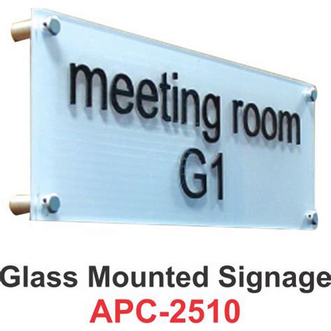 Glass Mounted Signage At Best Price In Alwar K Rajan Industries